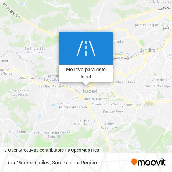 Rua Manoel Quiles mapa
