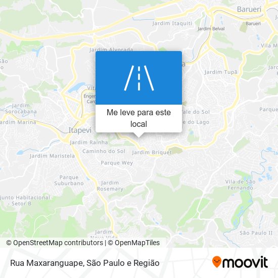 Rua Maxaranguape mapa