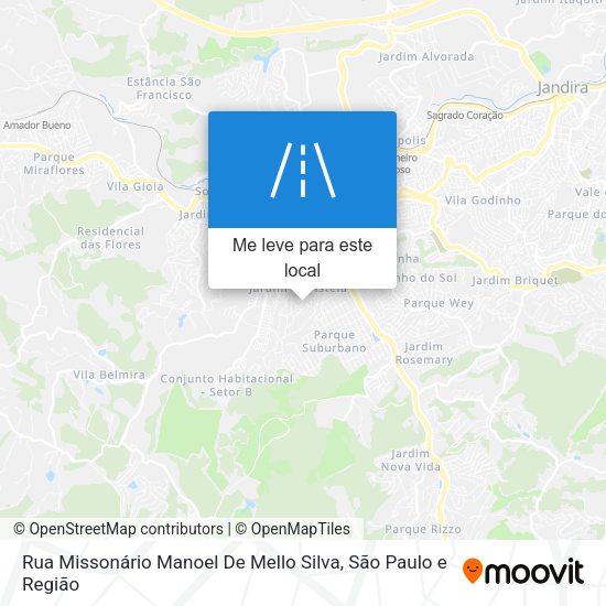 Rua Missonário Manoel De Mello Silva mapa