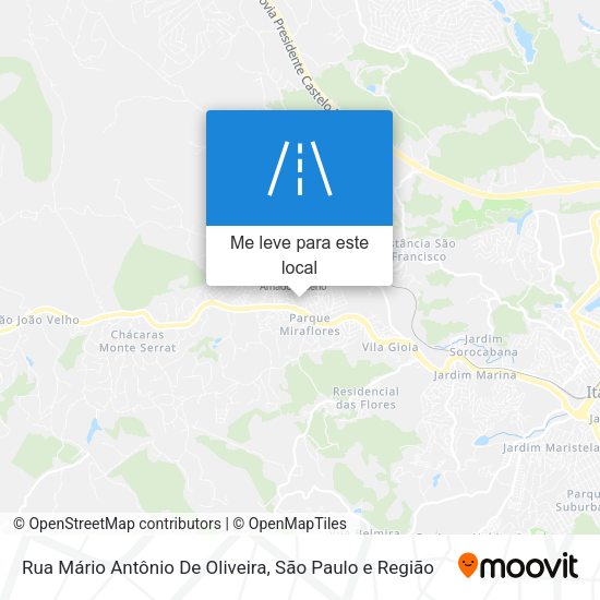 Rua Mário Antônio De Oliveira mapa