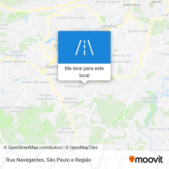 Rua Navegantes mapa