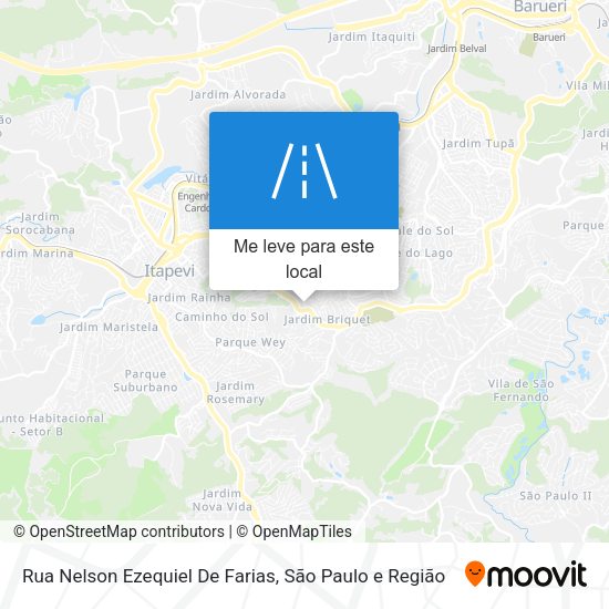 Rua Nelson Ezequiel De Farias mapa