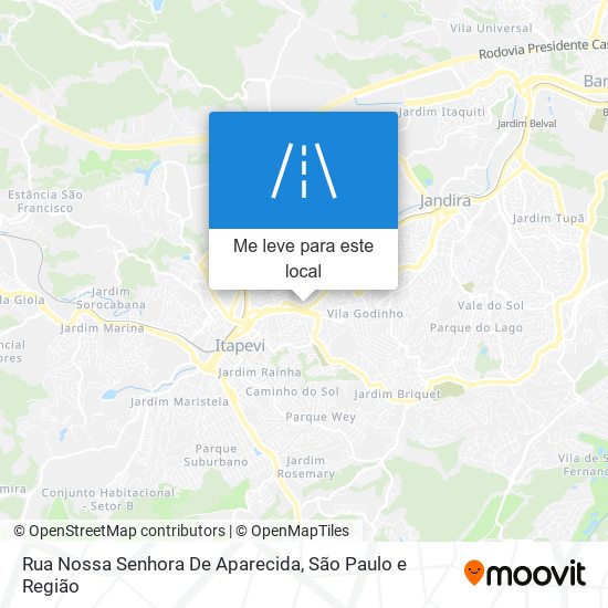 Rua Nossa Senhora De Aparecida mapa