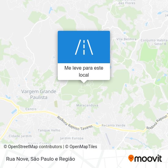 Rua Nove mapa