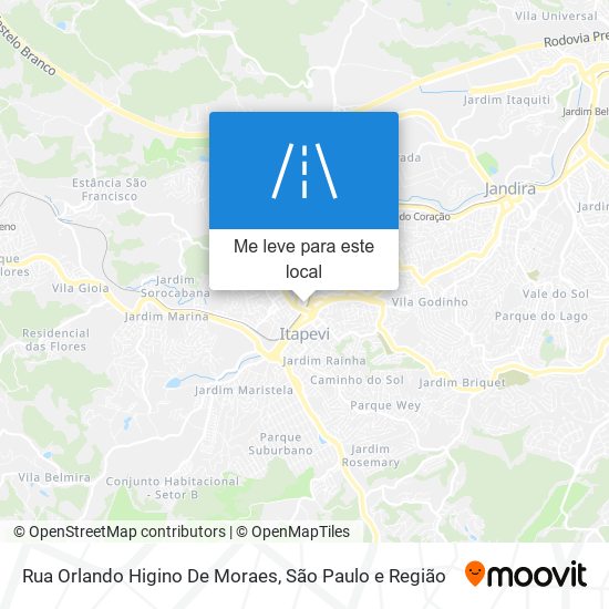 Rua Orlando Higino De Moraes mapa