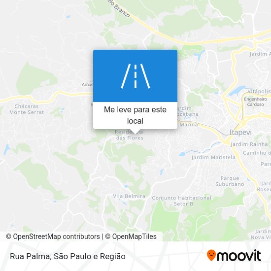 Rua Palma mapa