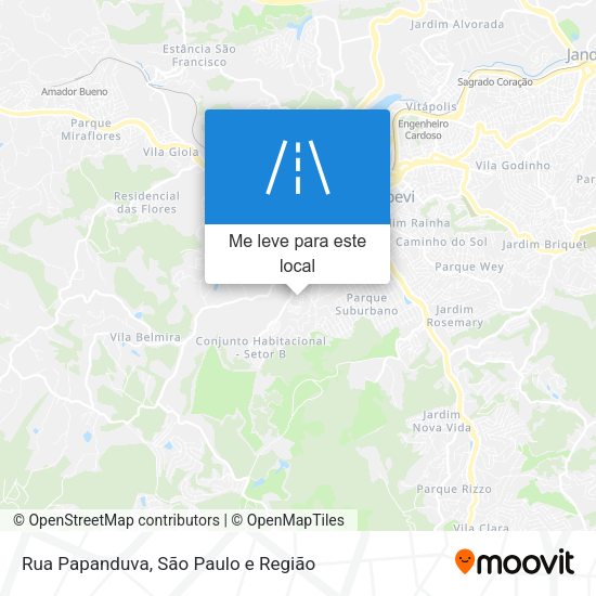 Rua Papanduva mapa
