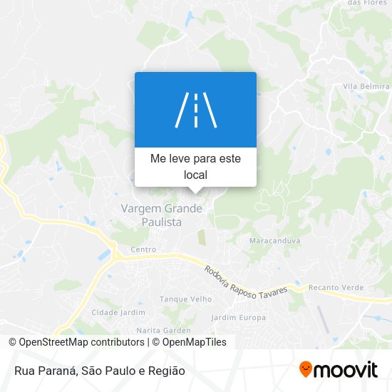 Rua Paraná mapa