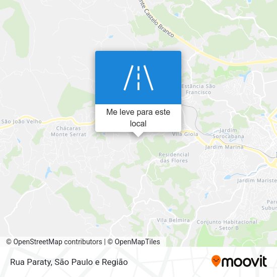 Rua Paraty mapa
