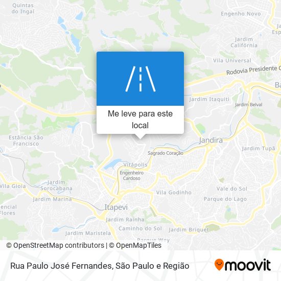 Rua Paulo José Fernandes mapa