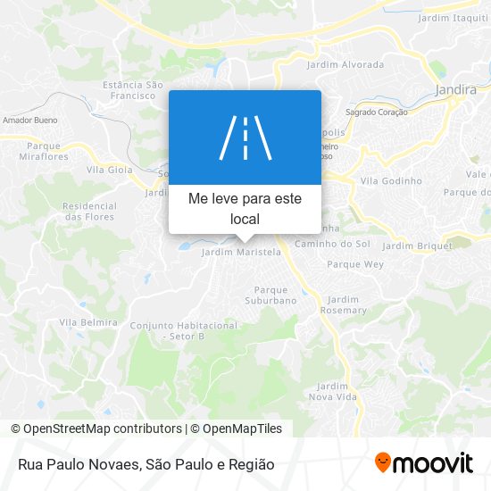 Rua Paulo Novaes mapa