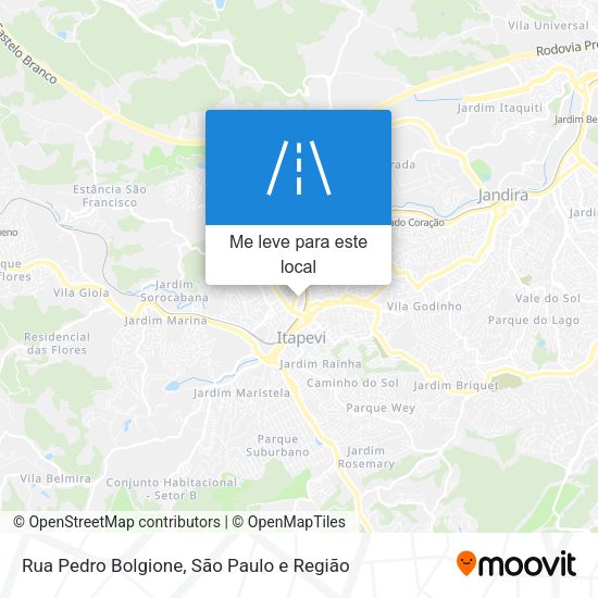 Rua Pedro Bolgione mapa