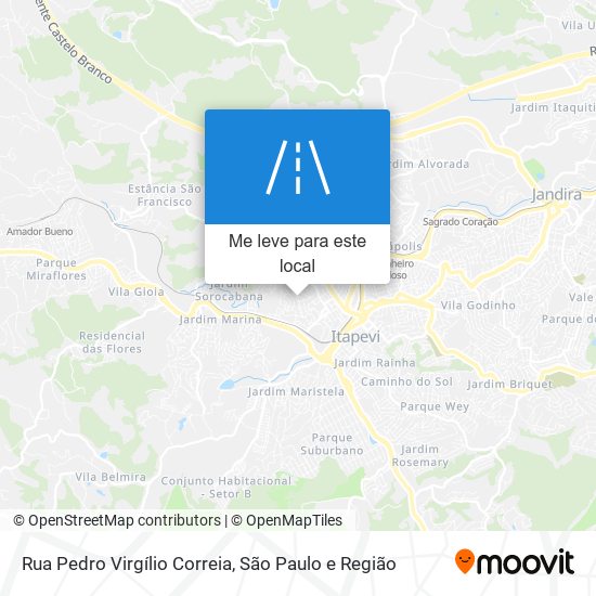 Rua Pedro Virgílio Correia mapa