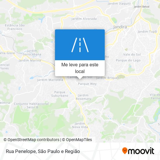 Rua Penelope mapa