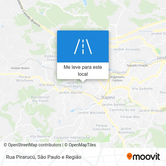 Rua Pirarucú mapa