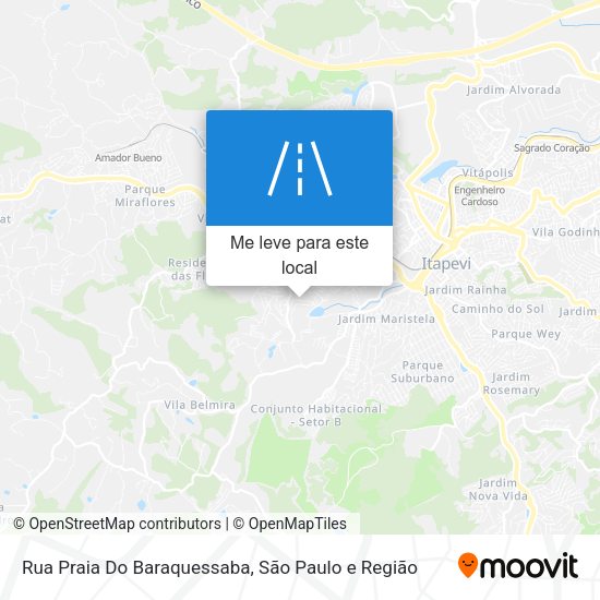 Rua Praia Do Baraquessaba mapa