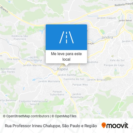 Rua Professor Irineu Chaluppe mapa