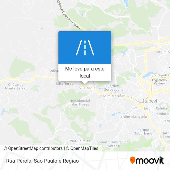 Rua Pérola mapa