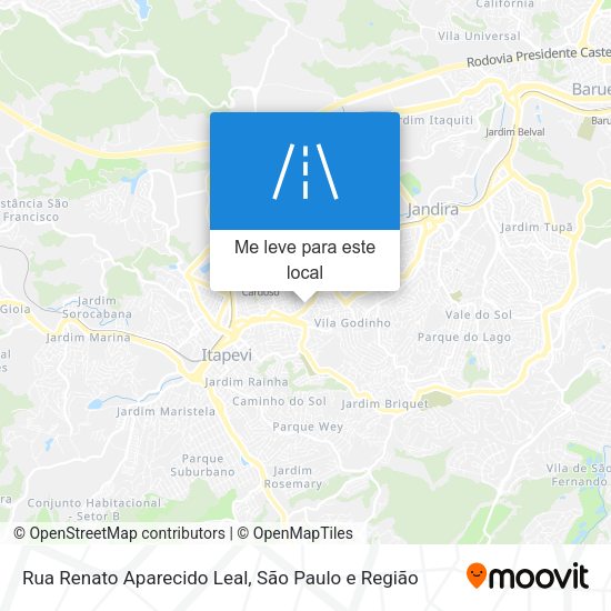 Rua Renato Aparecido Leal mapa