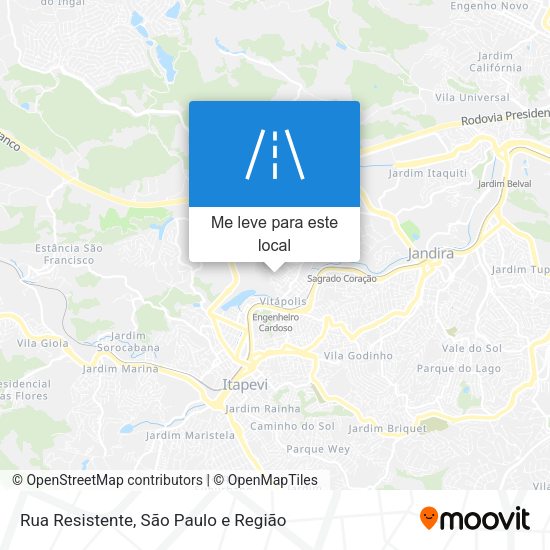 Rua Resistente mapa