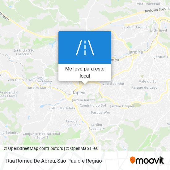 Rua Romeu De Abreu mapa