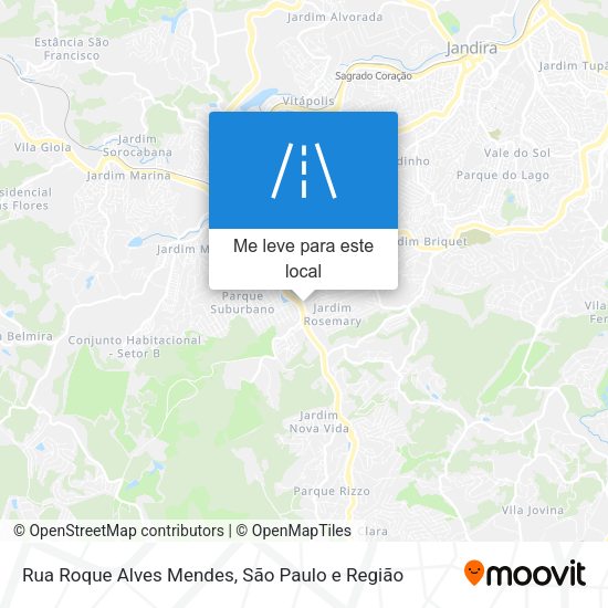 Rua Roque Alves Mendes mapa