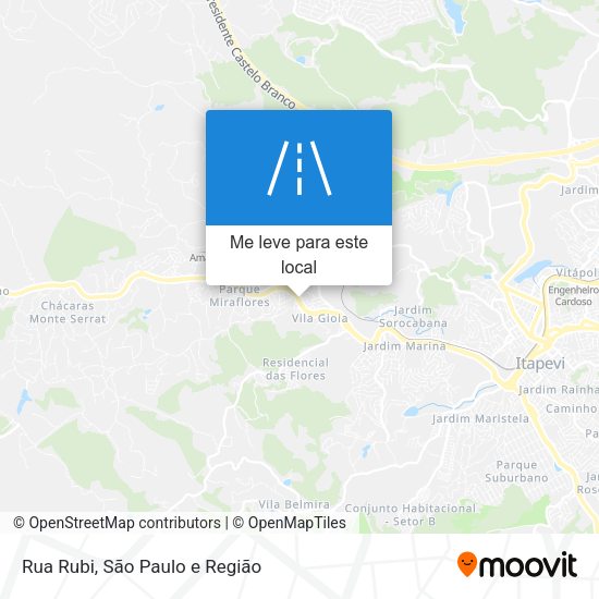 Rua Rubi mapa