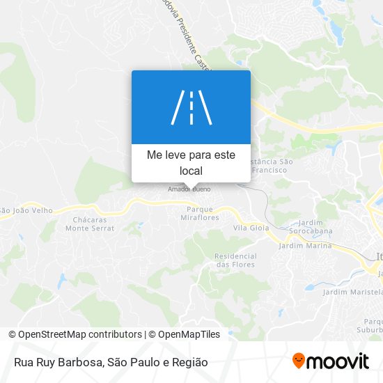 Rua Ruy Barbosa mapa