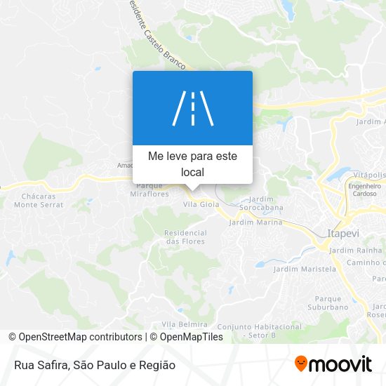 Rua Safira mapa