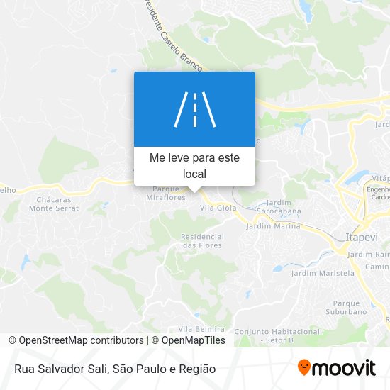Rua Salvador Sali mapa