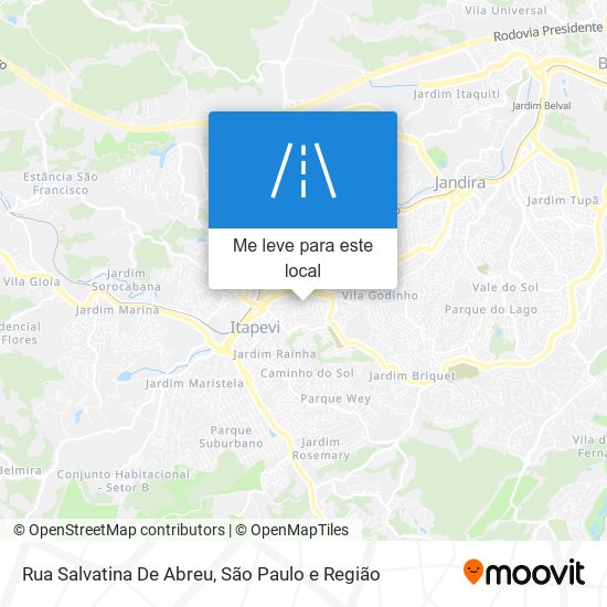 Rua Salvatina De Abreu mapa