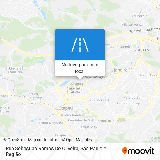 Rua Sebastião Ramos De Oliveira mapa