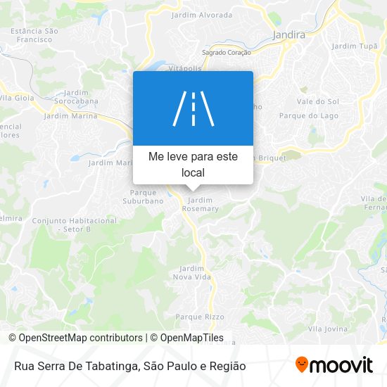 Rua Serra De Tabatinga mapa