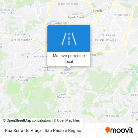 Rua Serra Do Araçaí mapa