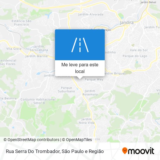 Rua Serra Do Trombador mapa