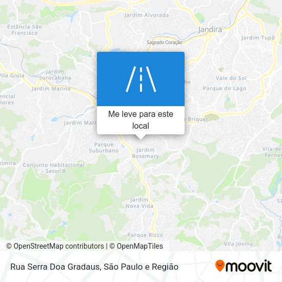 Rua Serra Doa Gradaus mapa