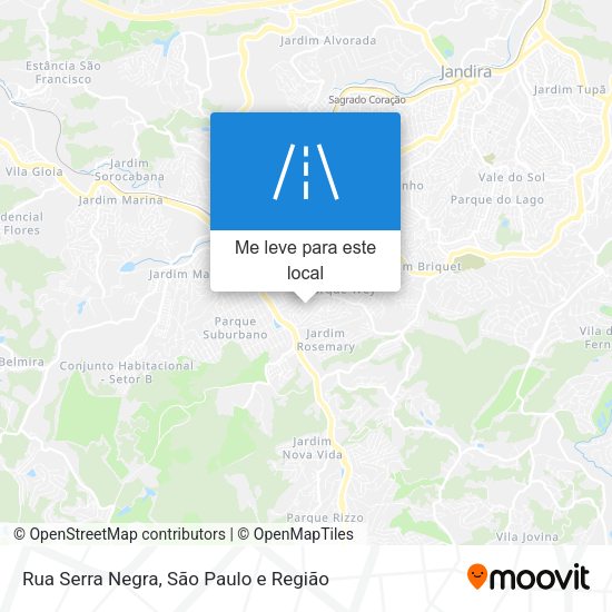 Rua Serra Negra mapa