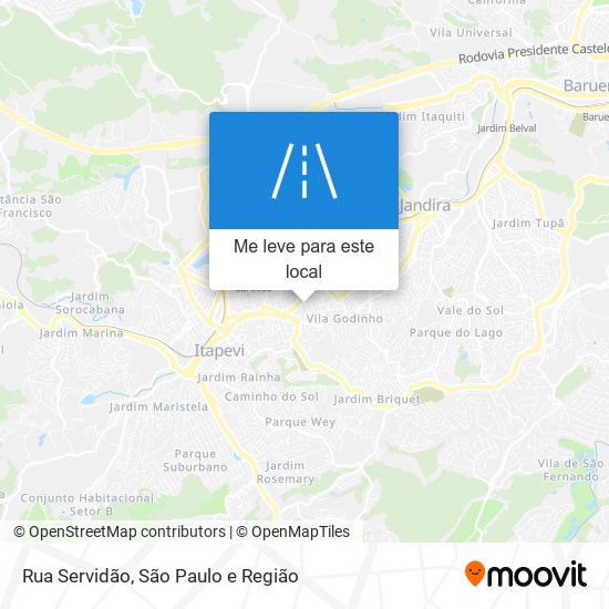 Rua Servidão mapa