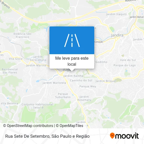 Rua Sete De Setembro mapa