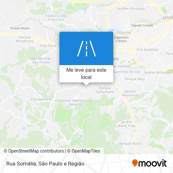 Rua Somália mapa