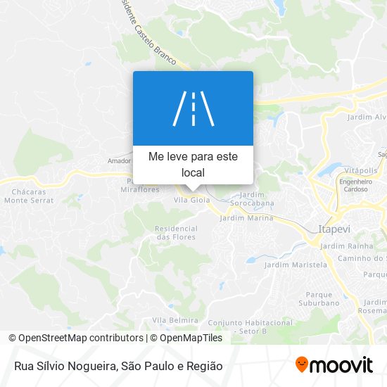 Rua Sílvio Nogueira mapa