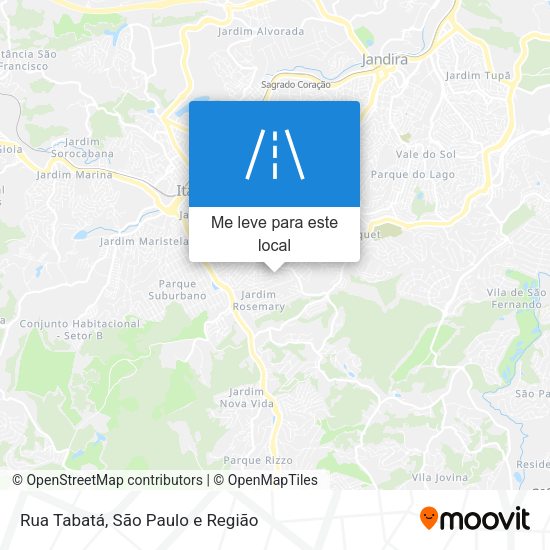 Rua Tabatá mapa