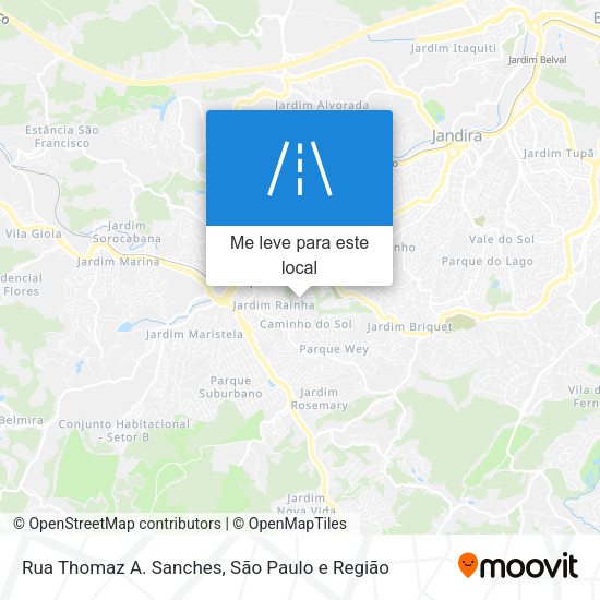 Rua Thomaz A. Sanches mapa
