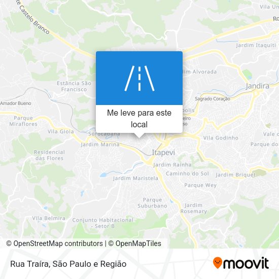 Rua Traíra mapa