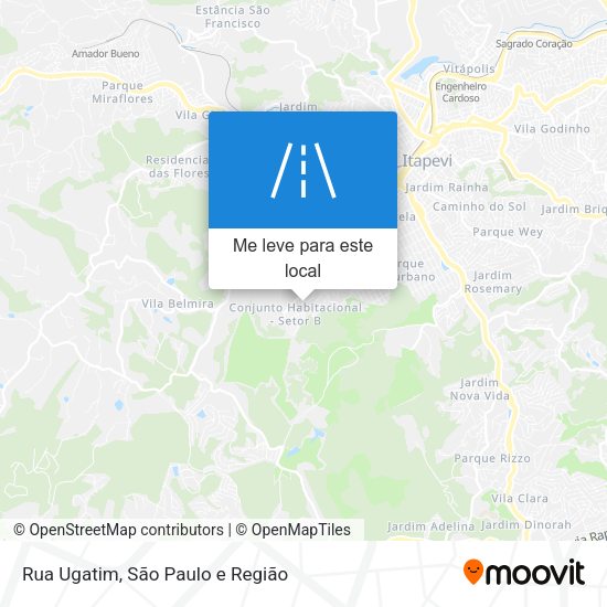 Rua Ugatim mapa