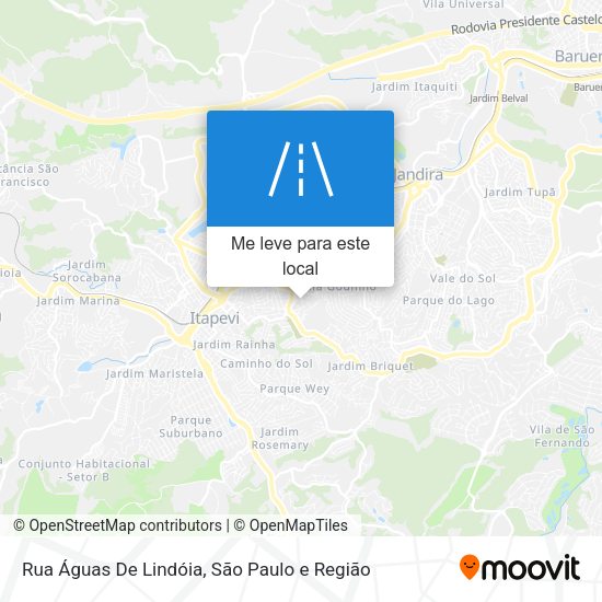 Rua Águas De Lindóia mapa