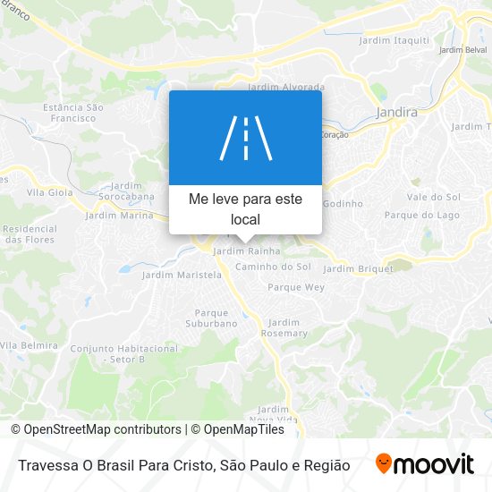 Travessa O Brasil Para Cristo mapa