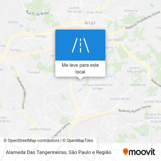 Alameda Das Tangerineiras mapa