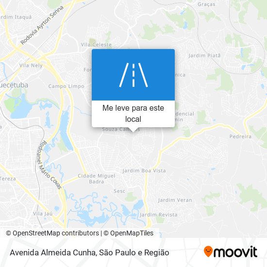 Avenida Almeida Cunha mapa