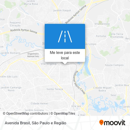 Avenida Brasil mapa